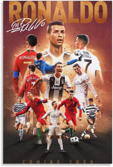 Cristiano Ronaldo Poster 2 Wall Art Canvas Print Poster