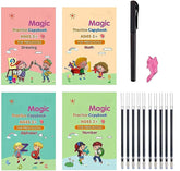 MagicGroove Tracing Book: Reusable Handwriting Practice with Disappearing Ink & Grooves