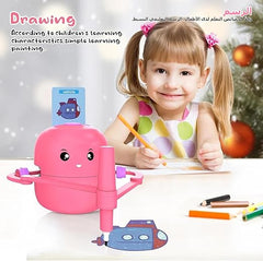 Drawing Robot for Kids with 100 Word Cards, Voice Interaction | روبوت رسم تعليمي للأطفال مع 100 بطاقة كلمة، وتفاعل صوتي