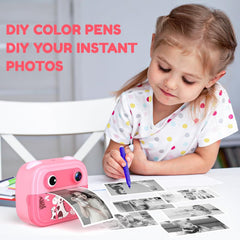 Camera for Kids, Instant Camera Print 1080P 2.0 Inch Screen | كاميرا للأطفال، طباعة فورية بدقة 1080 بكسل وشاشة 2.0 بوصة