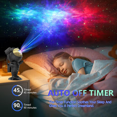 Astronaut Star Projector Galaxy Light with Timer and Remote Control, 360°