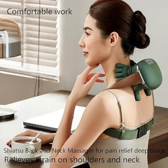 Massage Master for Shoulder, Neck, Lower Abdominal, Shiatsu Back and Neck Massager for Pain Relief Deep Tissue