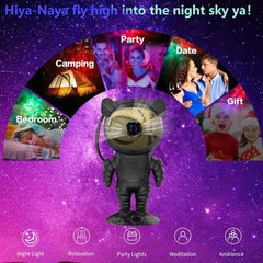 Astronaut Star Projector Galaxy Light with Timer and Remote Control, 360°