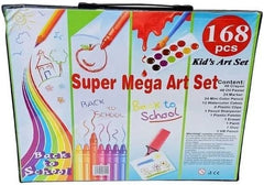 Super Mega Art Set Coloring Kid's Art Set 168 PCS