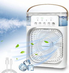Mini Air Conditioner Fan Premium 3 In 1 Desk Cooling Fan Spray Fan