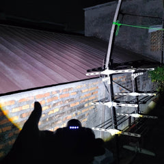 LED Zoom Headlamp KX-306 Double Click On SOS 3 Light Modes Battery Indicator Super Bright White Light