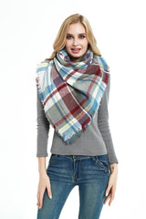 Square Blanket Talma Scarf Women's Neck Warmer Plus-sized Size Talma