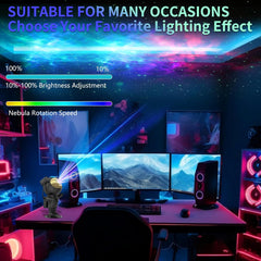 Astronaut Star Projector Galaxy Light with Timer and Remote Control, 360°