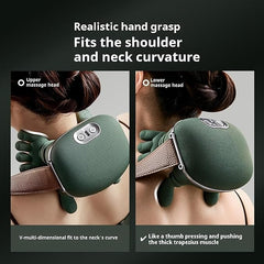 Massage Master for Shoulder, Neck, Lower Abdominal, Shiatsu Back and Neck Massager for Pain Relief Deep Tissue