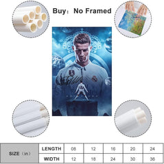 Cristiano Ronaldo Poster 3 Wall Art Canvas Print Poster
