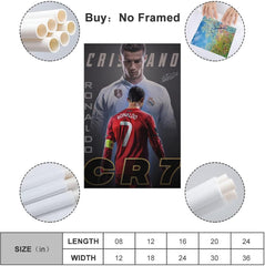 Cristiano Ronaldo Poster 1 Wall Art Canvas Print Poster