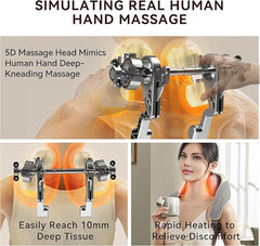 Neck Massager with Heat for Pain Relief Deep Tissue Massage for Men, Women, Dad, Mom
