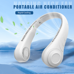Neck fan with rechargeable portability