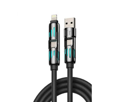 4in1 USB Cable USBA/C- C/Lightning 1meter