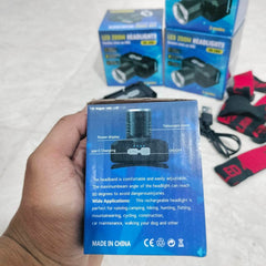 LED Zoom Headlamp KX-306 Double Click On SOS 3 Light Modes Battery Indicator Super Bright White Light